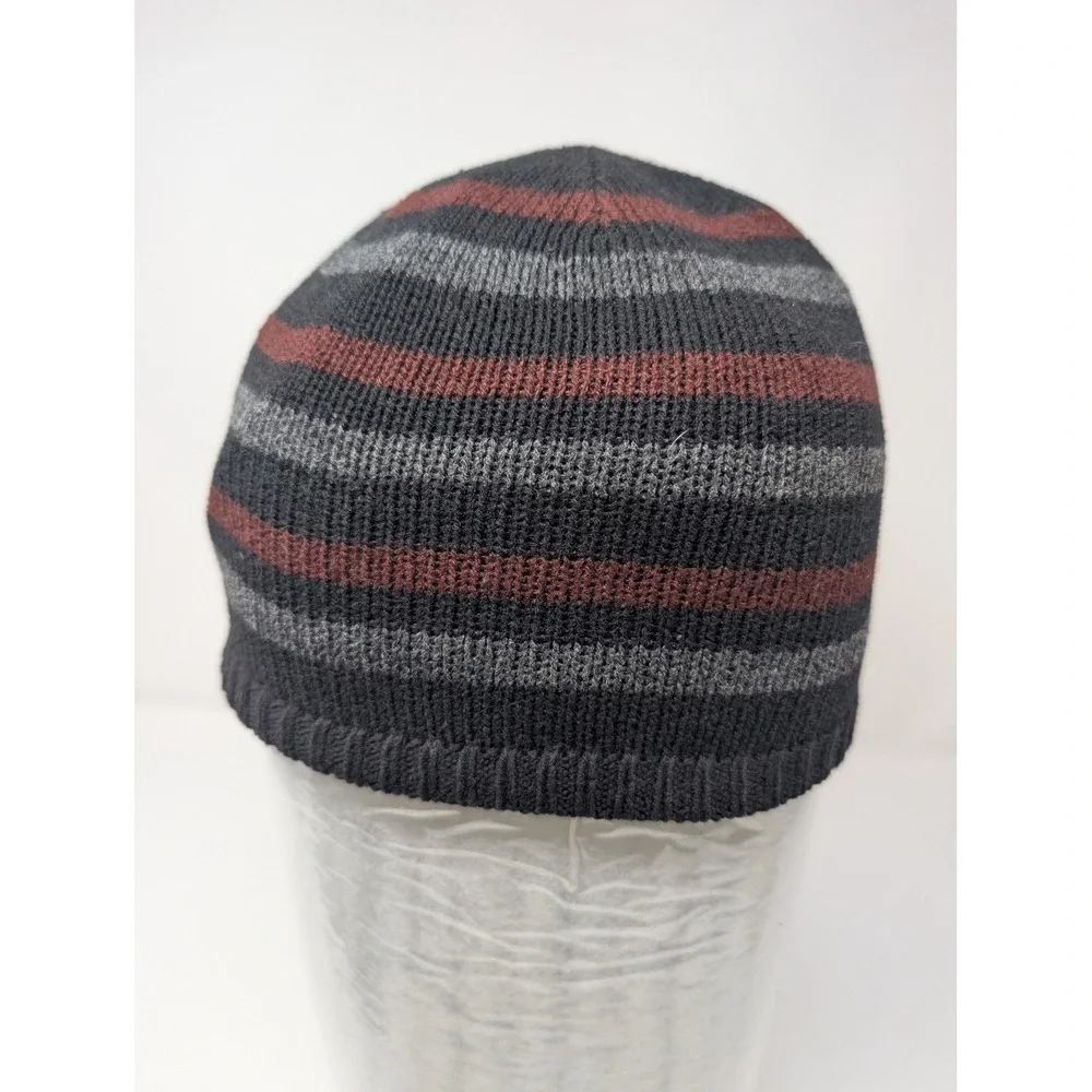 Northface Navy Fleece Lined Beanie + Carhartt Reversible Knit Hat Bundle‎ OS